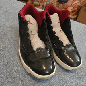 Jordan Black and Red Men's Sneakers